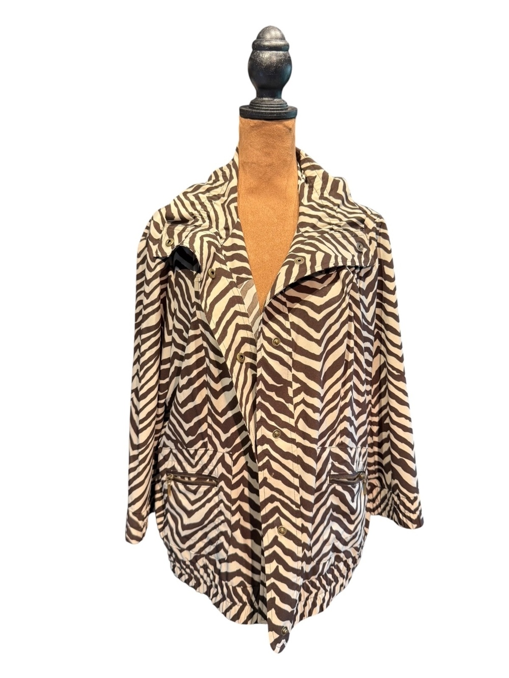 Zenergy by Chico's Zebra Print Jacket